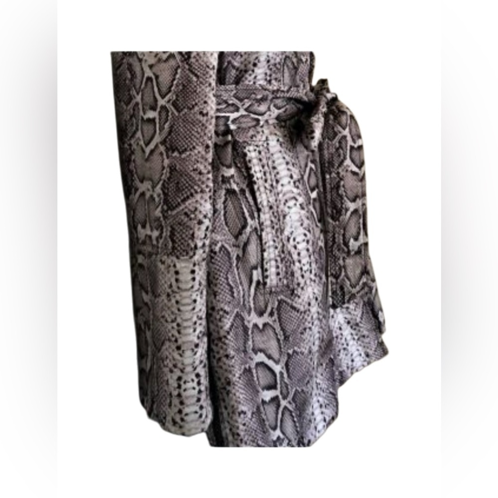 Via Spiga Python Print Short Trench Coat - image 3